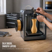 Filamen Silk PLA Plus 1.75mm 1kg Paket Multi Warna Terbungkus Rapi Filamen Printer 3D Untuk Model Kit Dan Bengkel Hobi