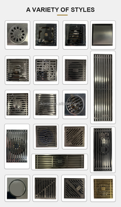 Siphon de sol carré en acier inoxydable de 100 mm anti-odeur pour piscine, grille de drainage de sol, siphon d'évier - Product Image 2