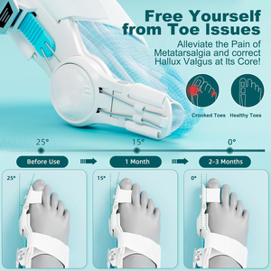 Corrector de Juanetes Mejorado para Mujeres y Hombres, Corrección Ortopédica de Juanetes, Férula Ajustable para Juanetes, Apta para Pies Izquierdos/Derechos - Product Image 2