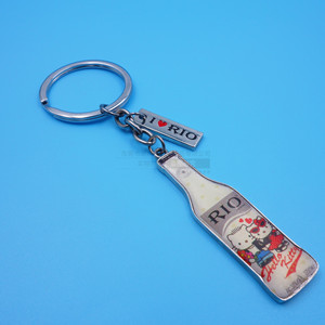<b>Custom</b> Printed Rio Hello Kitty Keychain Zinc Alloy Bottle Shape Portable Promotional Gift <b>Key</b> Ring Chain - Product Image 2