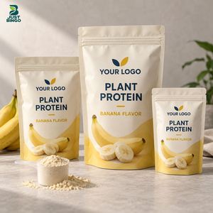 Poudre de protéines végétales halal en cartons présentoirs avec sachets, formule et emballage personnalisés sous marque privée - Product Image 1