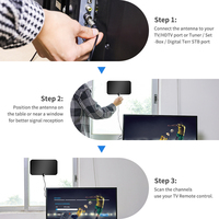 Hdtv Indoor Panel Digitale Antnna 4K Gratis Televisie Antenne Ontvangen Digitale Signalen Hd Tv Antenne Met Versterker