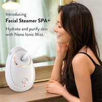 Vaporizador Facial Eléctrico Nano Portátil Iónico de Diseño de Alta Gama PAKISS, Funciones de Iluminación, Hidratación y Nutrición para el Hogar