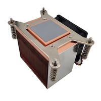 COOLSERVER LGA2011 CS-2011-2U6C-N Boîtier d'ordinateur Refroidisseur d'air pour serveur CPU Silencieux Ventilateur en cuivre et aluminium à double roulement à billes Radiateur 110W
