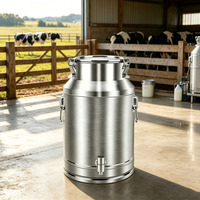 Bidon hermétique en acier inoxydable SS304 de 15L, 20L, 35L, 48L, 88L (5,28 gallons) – Seau, bidon, distributeur d'eau, bidon à lait, bidon à huile et à vin