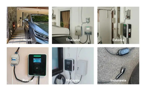 เครื่องชาร์จรถยนต์ไฟฟ้า TPSON 22kW GB/T/Type 2 AC แบบติดผนัง, มาตรฐาน IP65 สำหรับที่จอดรถเชิงพาณิชย์ - Product Image 1