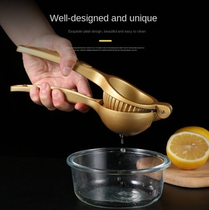 Presse-agrumes manuel professionnel en alliage de zinc couleur or DFE03 pour citrons et citrons verts - Product Image 6