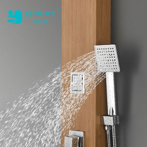 Beiyi — panneau <span class=keywords><strong>de</strong></span> douche <span class=keywords><strong>en</strong></span> <span class=keywords><strong>bambou</strong></span>, panneau <span class=keywords><strong>en</strong></span> acier inoxydable, ES003-Z - Product Image 3