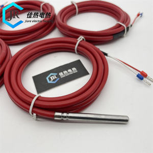 Jiale PT100 4 * 50毫米软硅胶热阻温度传感器高精度 - Product Image 4