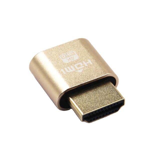 HD-MI Display 4K DDC EDID Dummy Plug Display Emulator Adapter Support 1920x1080P @ 60Hz for Video Card