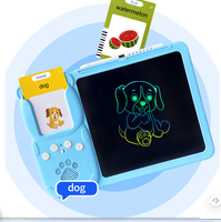 Tableau d'écriture et de dessin parlant portable, jouet éducatif, 112 cartes flash, plastique, alimenté par piles, pour enfants de 2 à 8 ans