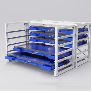 스테인레스 스틸 시트 보관을위한 헤비 듀티 롤아웃 시트 랙 스틸 랙 스토리지 랙 서랍 랙 - Product Image 4