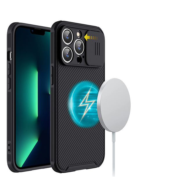 Convenient Slider Access Privacy Phone Case with Camera Cover for iPhone 15 16 Plus Pro Max-Enhanced Mobile Phone Security