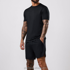 <span class=keywords><strong>T</strong></span>-<span class=keywords><strong>shirt</strong></span> de sport pour homme en mesh respirant léger à ourlet coupé en spandex, personnalisé OEM, séchage rapide, idéal pour la course et la gym - Product Image 3