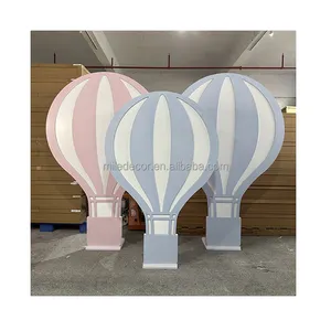 New Arrival Baby Shower Birthday Party Decoration Hot Air Balloon Backdrop PVC Backdrop Wedding