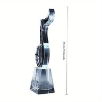 Trophées personnalisés en cristal de qualité supérieure, gravés au laser, étanches, pour concours de chant, souvenirs de compétition, vente en gros
