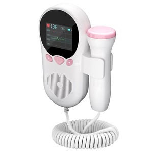 Monitor de ECG Fetal Portátil, Monitor de Frecuencia Cardíaca Fetal Doppler, Detector de <span class=keywords><strong>Latidos</strong></span> del Corazón del Bebé <span class=keywords><strong>para</strong></span> Uso Doméstico durante el Embarazo - Product Image 4