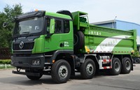 Camion benne chinois Shacman X5000 8x4 500HP pour le transport d'engins de chantier