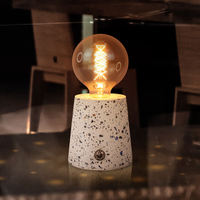 Ampoule de Table décorative électrique Vintage avec fil, Base en céramique, lampe de nuit, Mini lampe de lecture, lampe de bureau