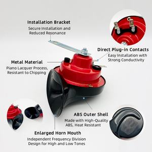 <b>Car</b> Speakers,<b>Car</b> Trumpet <b>Horn</b>, 300dB Waterproof High-Pitch <b>Horn</b>, 12V Universal <b>Car</b> Electric <b>Horn</b> - Product Image 6