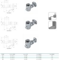 Connecteur rapide très apprécié et économique, accessoires pour profilés en aluminium central de 8 mm, prix d'usine, série de rainures en T 3030