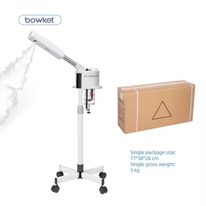 BOWKET Dispositivo de vapor facial 2 en 1 Hot Professional Spa Soporte de lujo Ozone Steam Manual Nano Ionic Facial Steamer Machine - Product Image 6