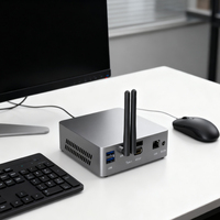 Mini ordinateur de bureau sans ventilateur 3805u I3 I5 nuc avec double RS232 double Lan ordinateur industriel Mini PC