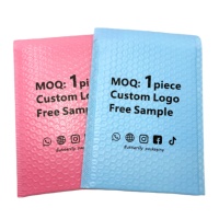 Enveloppes à bulles rembourrées avec logo imprimé personnalisé, résistantes aux déchirures, antichoc, pour l'expédition et l'emballage de cosmétiques et de vêtements