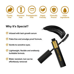 Crème de <span class=keywords><strong>mascara</strong></span> végétalienne personnalisée longue durée croissance des sourcils sans cruauté aux animaux bas quantité minimale de commande <span class=keywords><strong>mascara</strong></span> de volume imperméable personnalisé en fibre 3D - Product Image 3