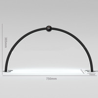 Lampe de table à ongles en strass avec écran d'affichage tactile intelligent 750mm cils de salon professionnel lampe de bureau LED pour ongles en demi-lune