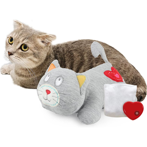 AFP Camling Puppy Heart Beat juguete de peluche con sonido de latido del corazón Inteactive perro gato ansiedad estrés alivio sueño ayuda juguete para todas las mascotas - Product Image 1
