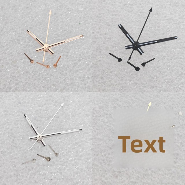 China-made Green Luminous Watch Needle and Pointer Accessories for VK63 Movement Watch Hands Size 3.8-8.5*13*13.5mm