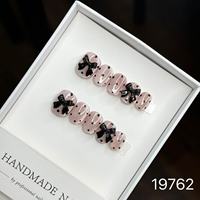 Ongles portables de vente chaude transfrontaliers purement faits à la main, détachables, nail art européen, américain, japonais et coréen haut de gamme