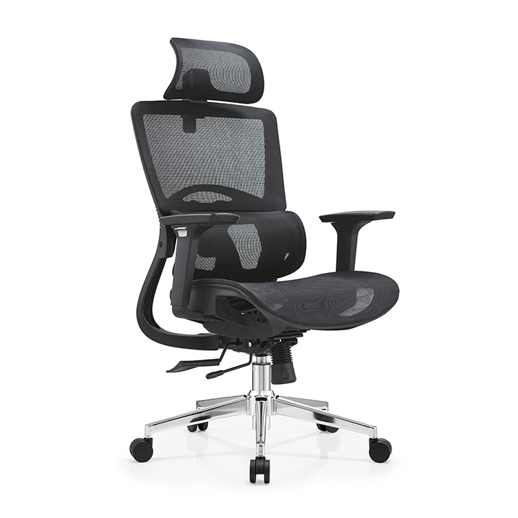 Guangdong Ergonomischer Full Mesh Bürostuhl Silla De Oficina Mit adaptiver Lordos stütze Drehbarer Executive Manager Bürostuhl