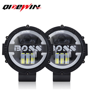QideWin Boss 7 Inch <b>LED</b> <b>Headlight</b> 30000 Lm 70W For Wrangler Car - Product Image 1