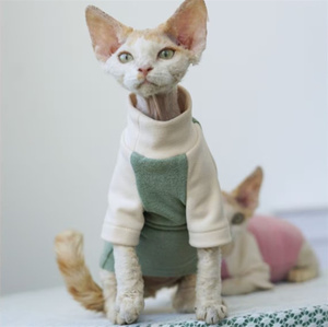 Qiqu-mono cálido de otoño e invierno para gatos, ropa para mascotas, sin pelo, <span class=keywords><strong>Sphinx</strong></span> - Product Image 3