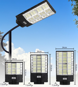 Lampione Solare LED Integrato con <span class=keywords><strong>Illuminazione</strong></span> su Tre Lati, Zero Costi Energetici, Funzionamento Tutto l'Anno, Facile da Installare, Luce per Esterni - Product Image 4