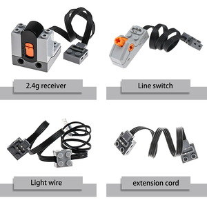 MOC Baustein Lernspielzeug AA Batteriefach Zug mit Power Functions Teilen <span class=keywords><strong>M</strong></span> L XL Motor Roboter Thema - Product Image 4
