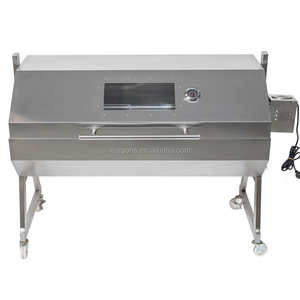 Asador Spartan con Capucha de 1200 mm, Parrilla de Carbón de Acero Inoxidable con Ventana de Visualización - Product Image 1