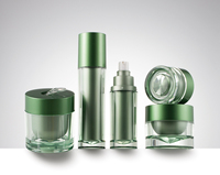 Ensemble d'emballage de soins de la peau en plastique rechargeable de luxe 15ML 20ML 30ML 50ML 60ML 100ML Pot de crème 30ML 50ML Bouteille à pompe sans air