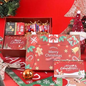 Promotion Custom Size Logo Paper Cardboard Exquisite Folding Boxes Christmas Decoration Foldable Gift Packaging Box - Product Image 2