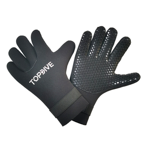 Gants de <span class=keywords><strong>plongée</strong></span> en néoprène sur mesure 5mm <span class=keywords><strong>7mm</strong></span> avec coutures collées, paume caoutchoutée antidérapante et sangle de poignet réglable - Product Image 1