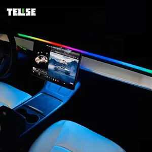 Kit de luz ambiental de alta calidad TELISE Kit de iluminación atmosférica para Tesla Model Y Model 3 Model 3