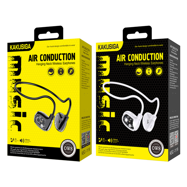 KAKUSIGA Cheap Wholesale Open Ear Air Conduction Earphones Sport Headphones Touch Control BT5.3 TWS Wireless Earbuds