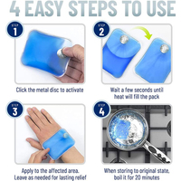 KADA Trending Products 2025 Nouveautés Cadeau de Noël Offres Spéciales Réutilisable Chauffe-mains Réutilisable Hot & Ice Packs