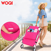 Chaise longue de plage WOQI en tissu Oxford avec auvent, trous pour le visage et les bras, chaise longue inclinable à 5 positions pour bronzer face vers le bas