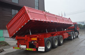 <span class=keywords><strong>Prix</strong></span> d'usine, semi-remorque à benne basculante latérale, 3 essieux, 12 roues, 12R22.5, acier, robuste, 120 tonnes, transport de machines - Product Image 3