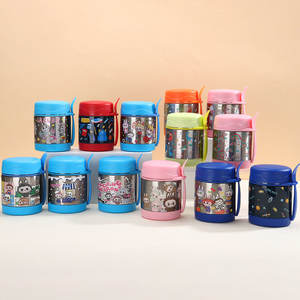 Termo personalizado de 350 ml para bebés, frasco de acero inoxidable para alimentos calientes, con cuchara y tenedor. - Product Image 4