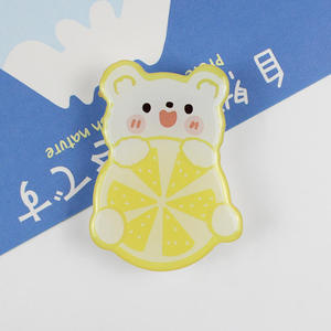 Plastic Crafts No MOQ Custom Epoxy Phone Grip Cartoon Acrylic Phone Grip Holder Plastic Cell Phone Finger Grips Plastic Crafts