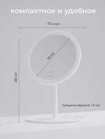 Vente en gros CF Miroir LED pour cosmétiques de bureau Miroir intelligent de courtoisie USB Miroir de maquillage de beauté à lumière LED réglable en trois couleurs
